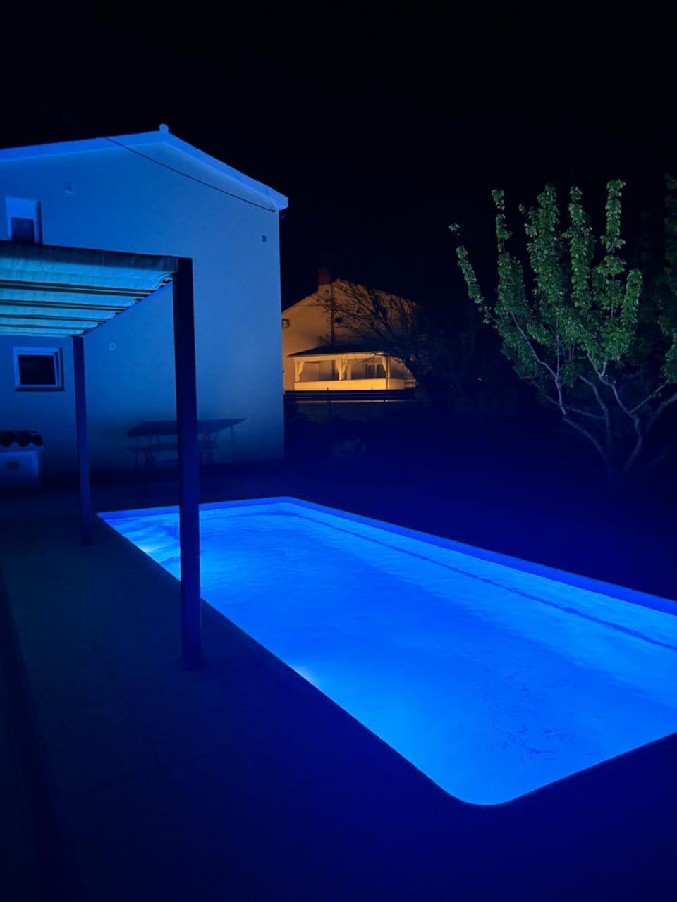 Night, Swimming pool