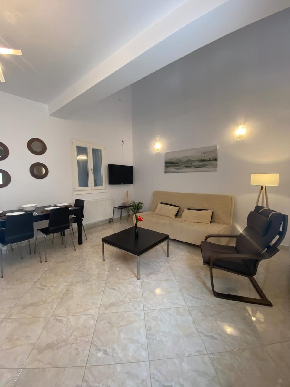 Living room, Seating area, Dining area