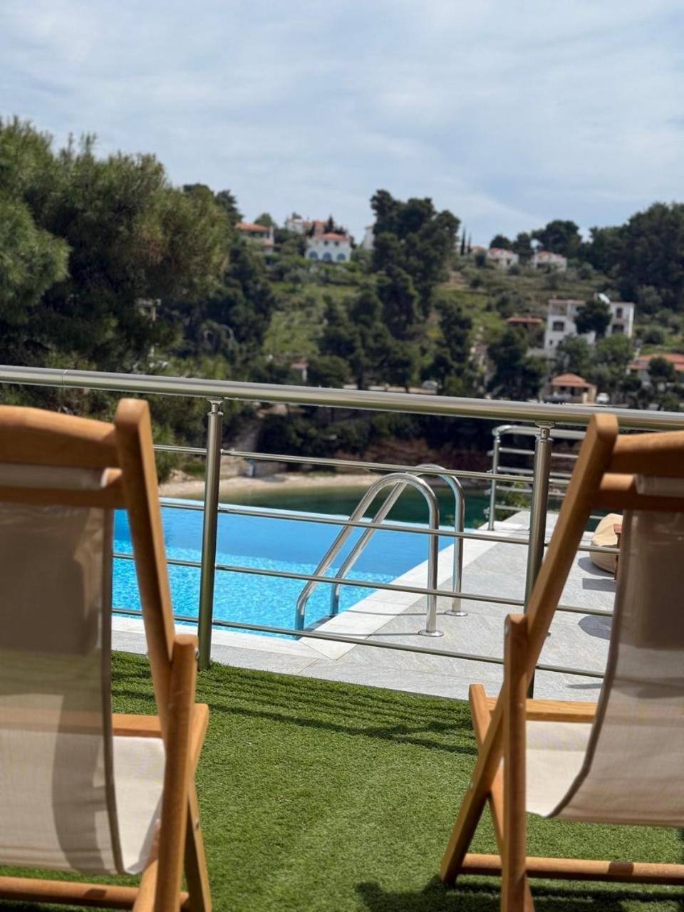 Beach, Pool view, Swimming pool, sunbed