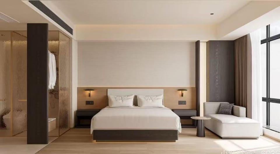 Bed, Living room, Photo of the whole room, Seating area, Bedroom, wardrobe