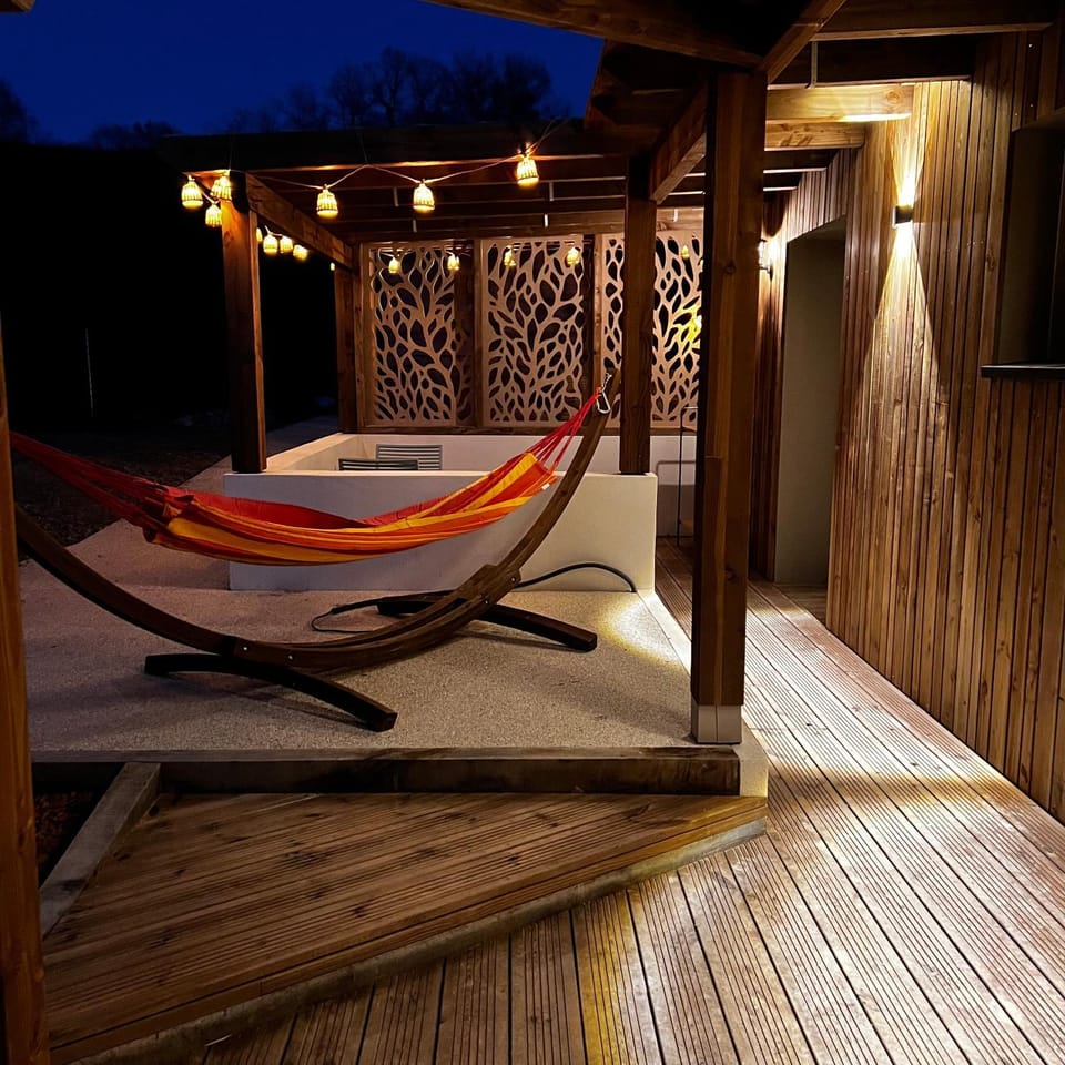 Patio, Night, Natural landscape, View (from property/room), Balcony/Terrace