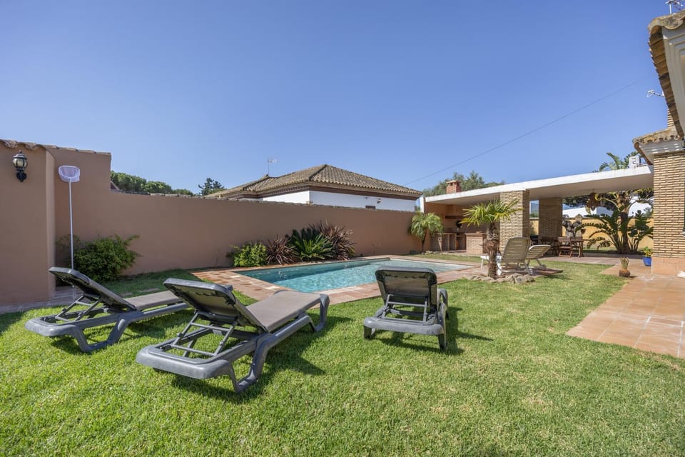 Property building, Living room, Swimming pool