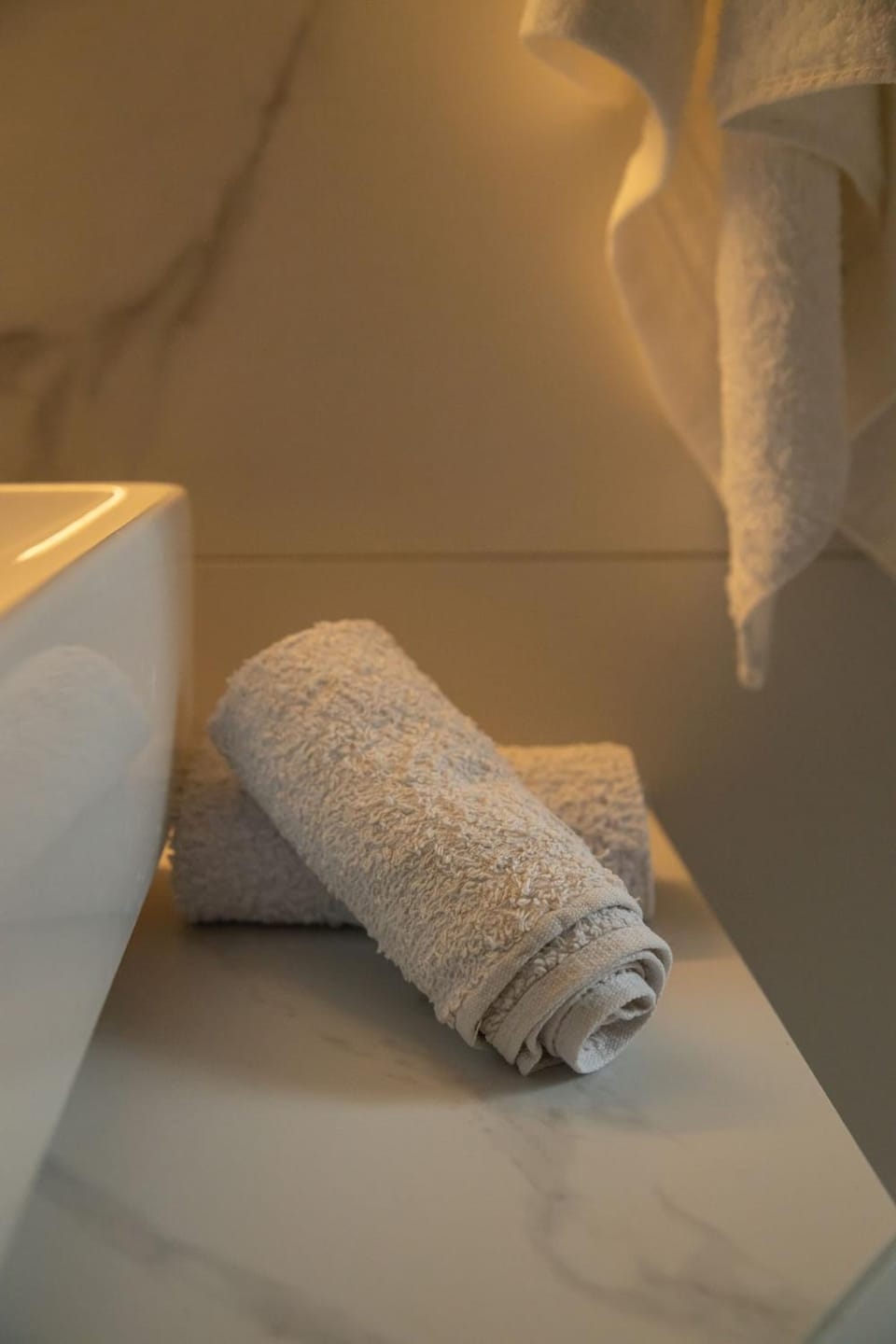 Bathroom, towels