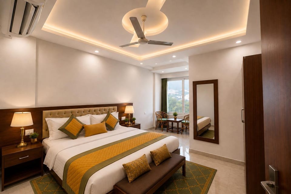 Bed, Photo of the whole room, air conditioner