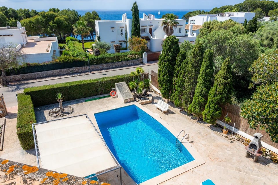 Property building, Living room, Swimming pool