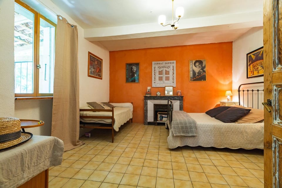 Property building, Living room, Bedroom