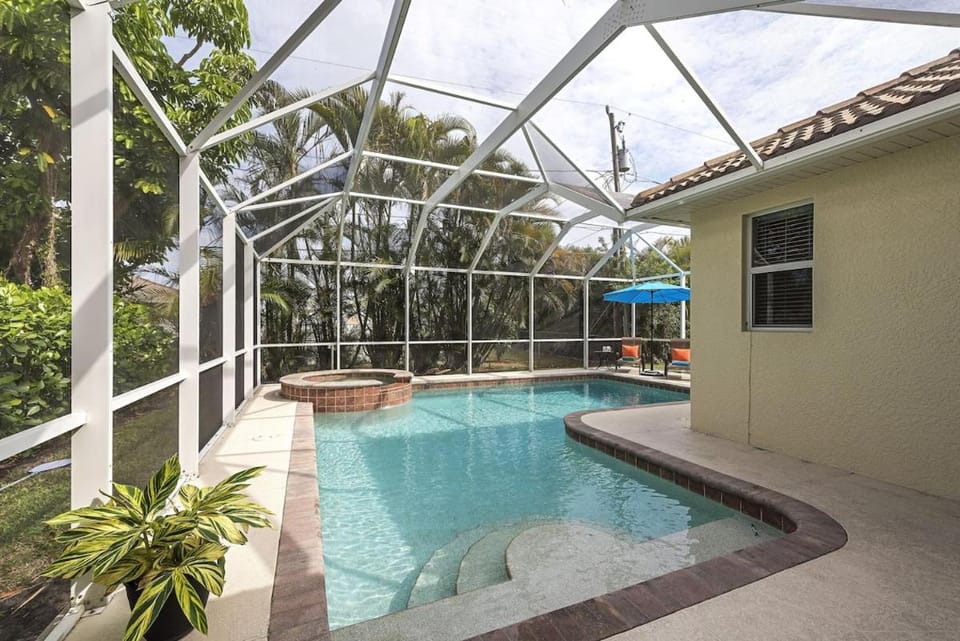 Property building, Patio, Pool view, Swimming pool