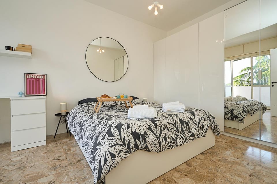 Bed, Photo of the whole room, Bedroom, towels, wardrobe