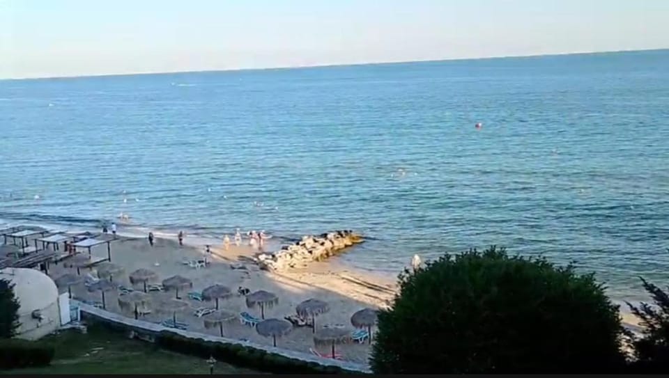 Day, Beach, Sea view, sunbed