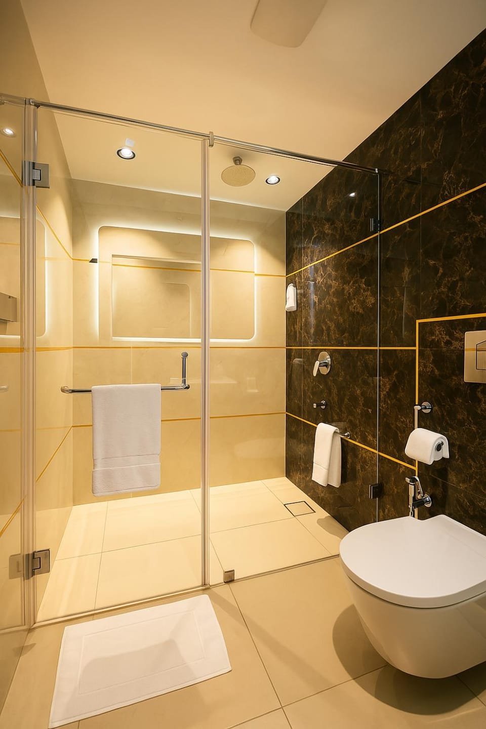 Toilet, Bathroom, towels