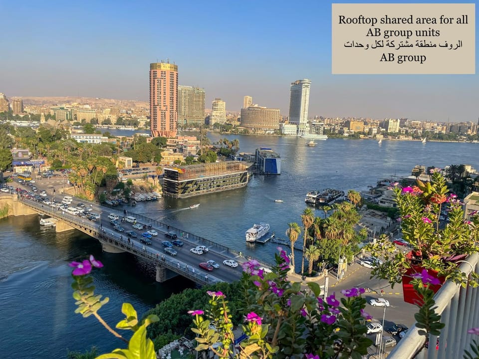 Patio, City view, River view