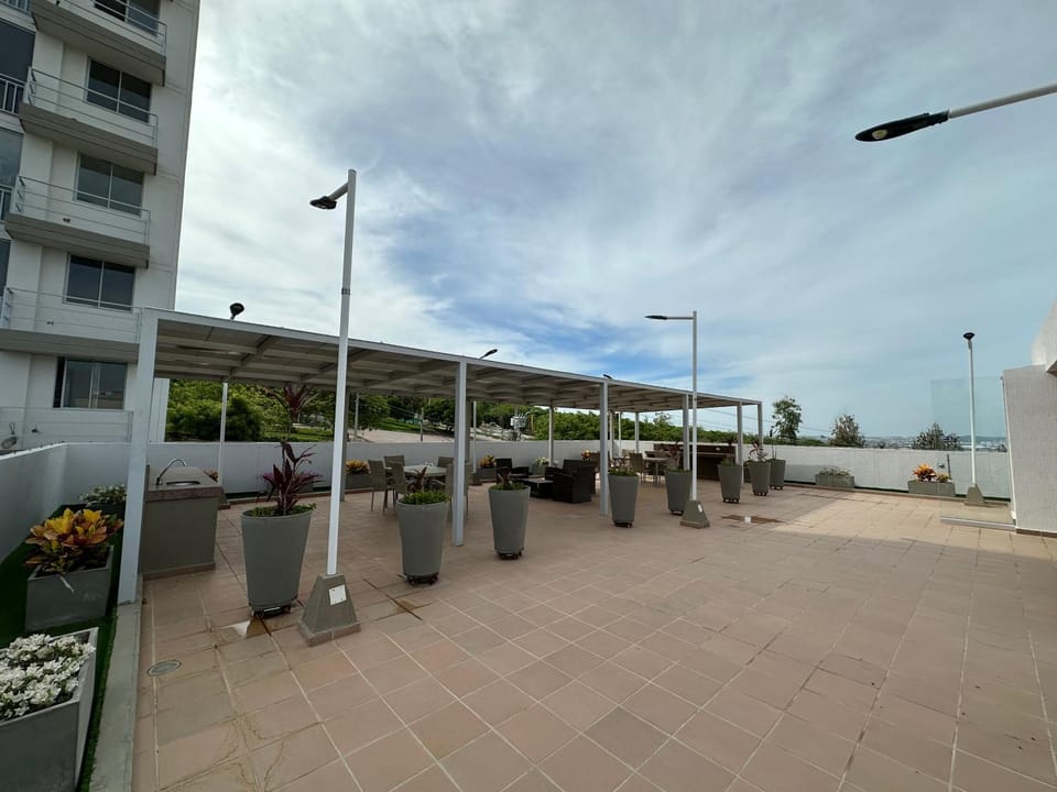 Apto con vista verde y aire acondicionado Apartment in Barranquilla