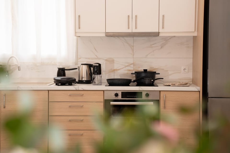 Coffee/tea facilities, Kitchen or kitchenette, stove