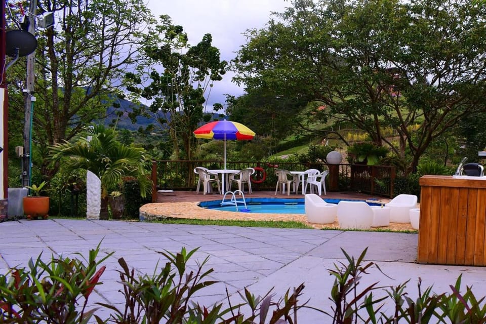 Patio, Day, Garden, Garden view, Pool view, Swimming pool, sunbed