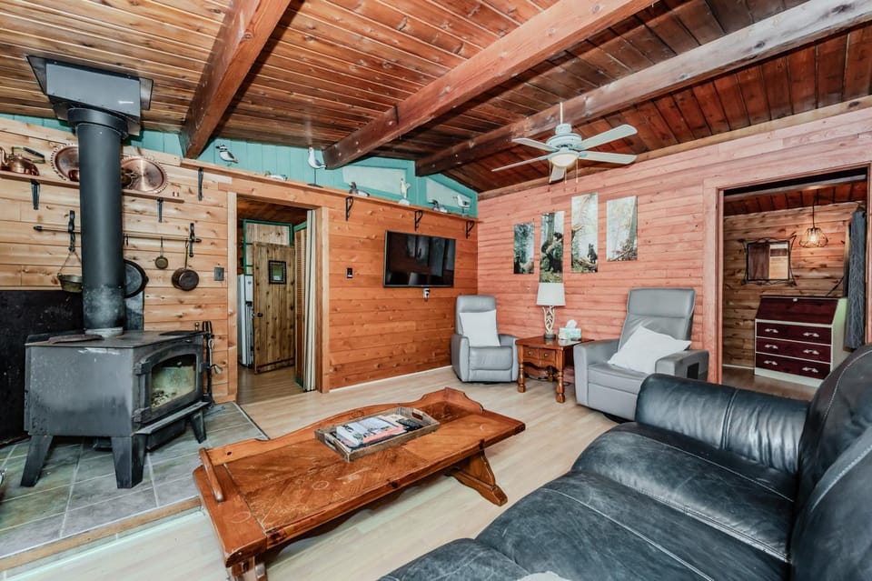 Living room, fireplace
