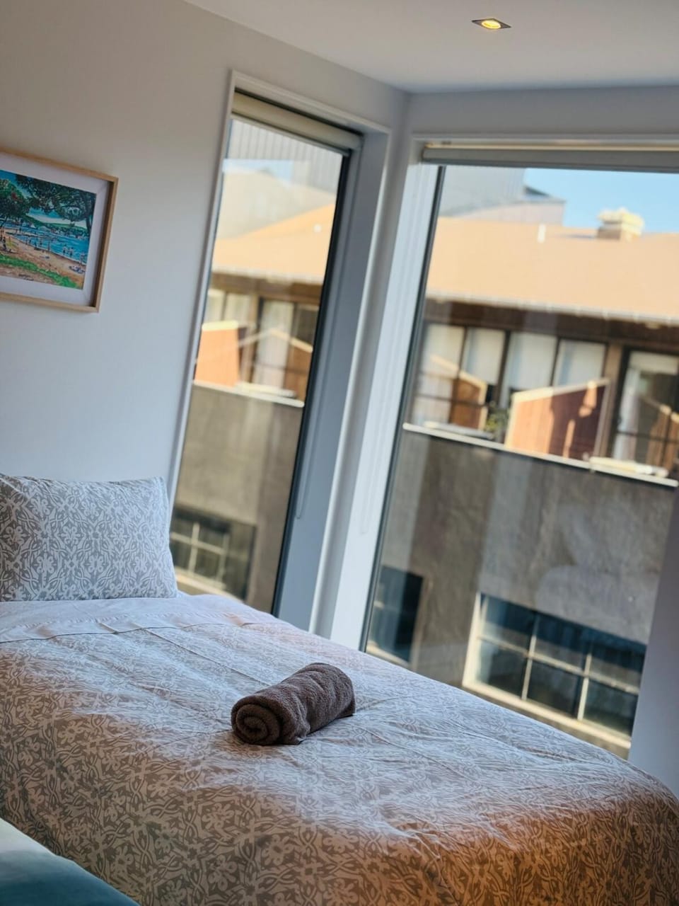 Bed, View (from property/room), Bedroom, towels