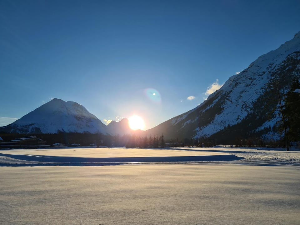 Natural landscape, Winter, Mountain view