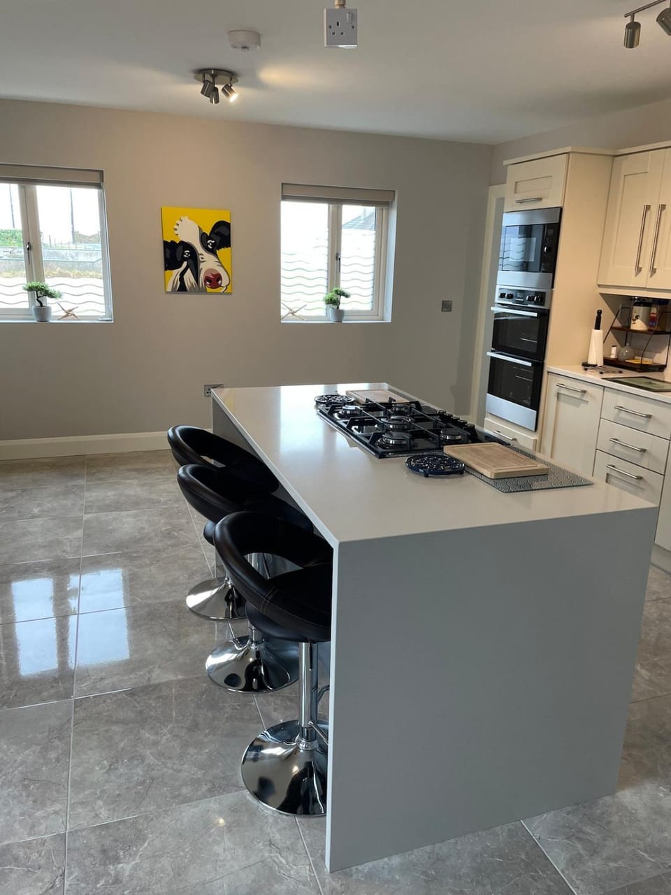 Kitchen or kitchenette, Dining area, dishwasher, stove
