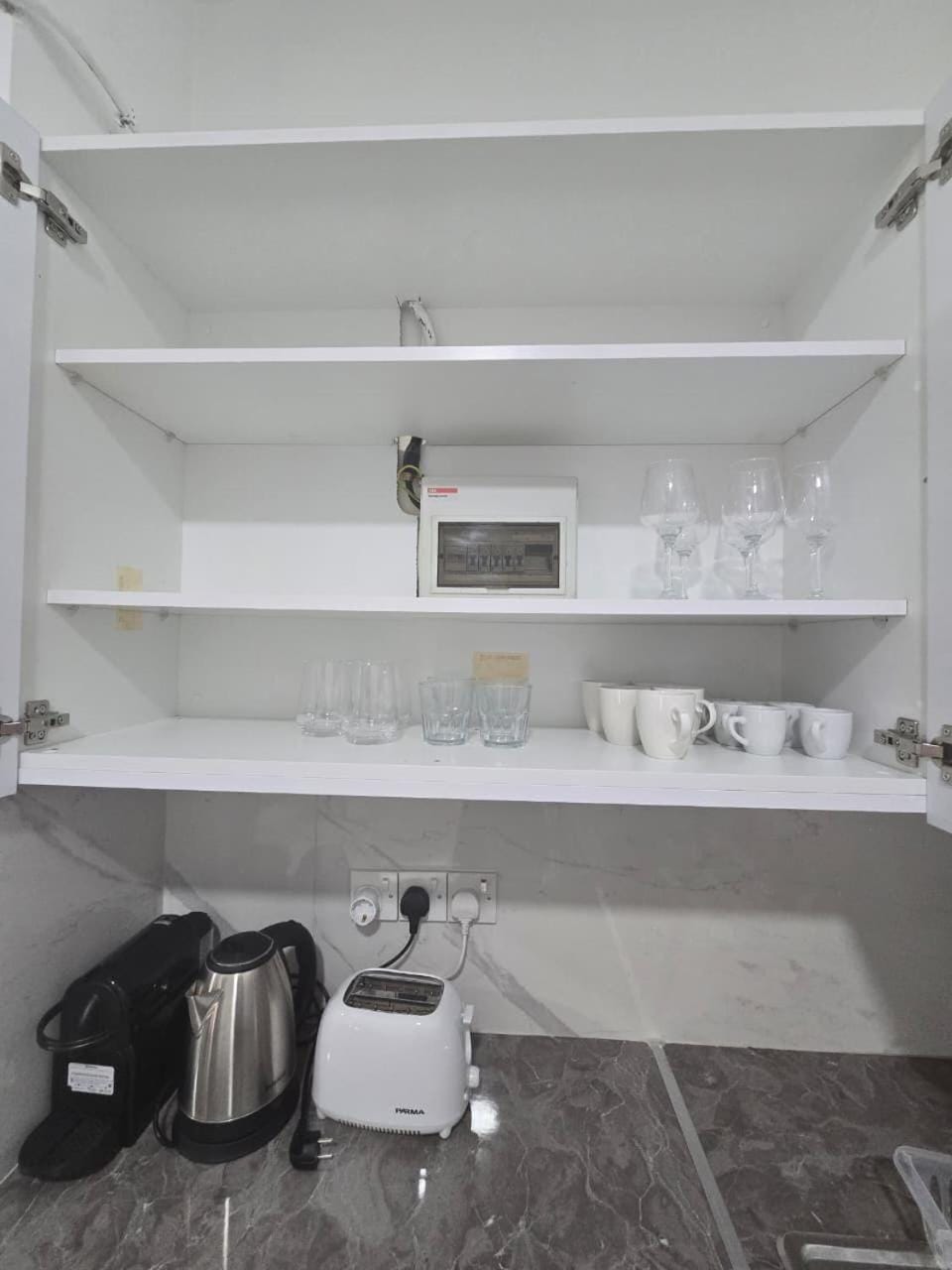 Coffee/tea facilities, Kitchen or kitchenette, toaster