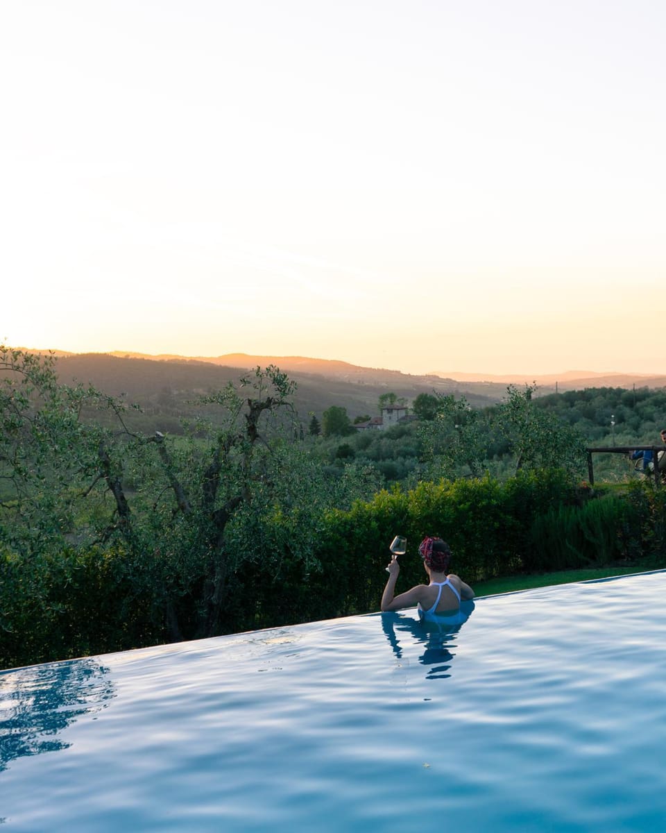 Natural landscape, Pool view, Swimming pool