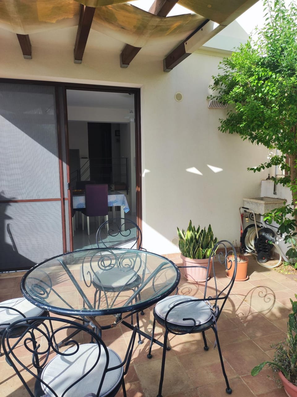 Property building, Patio
