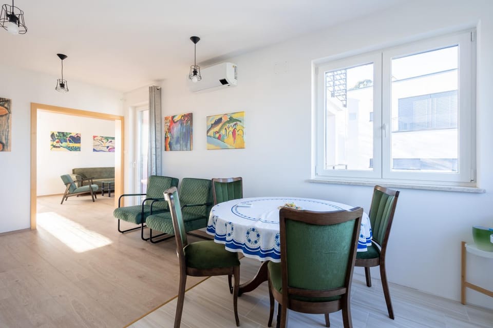 Dining area, air conditioner