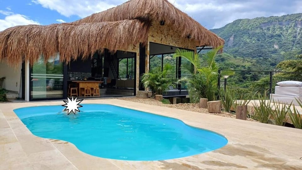 Natural landscape, Mountain view, Swimming pool