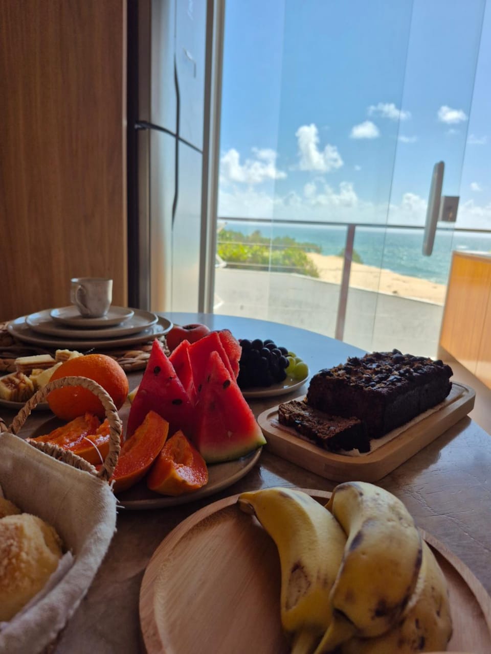 Natural landscape, Food, Sea view