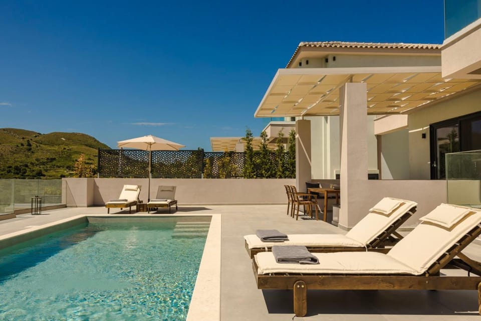 Day, Natural landscape, Mountain view, Swimming pool