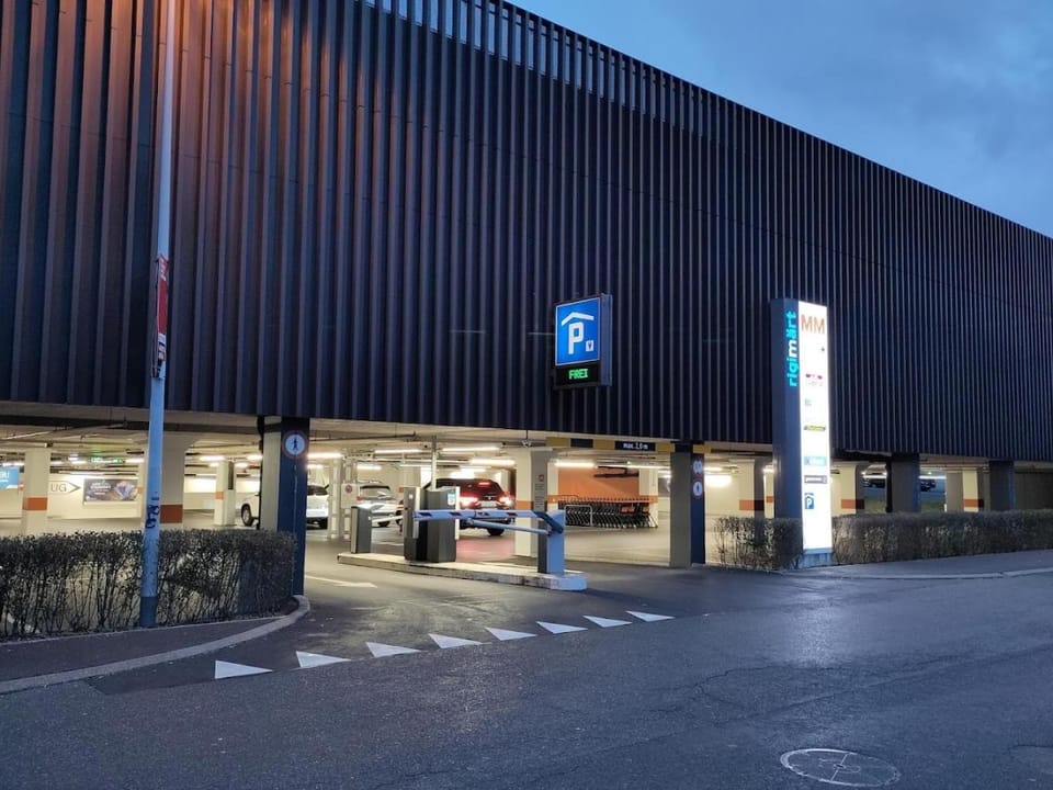 Property building, Night, Parking