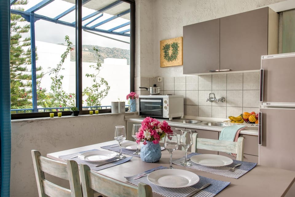 Blue Cactus village center Apartment in Crete
