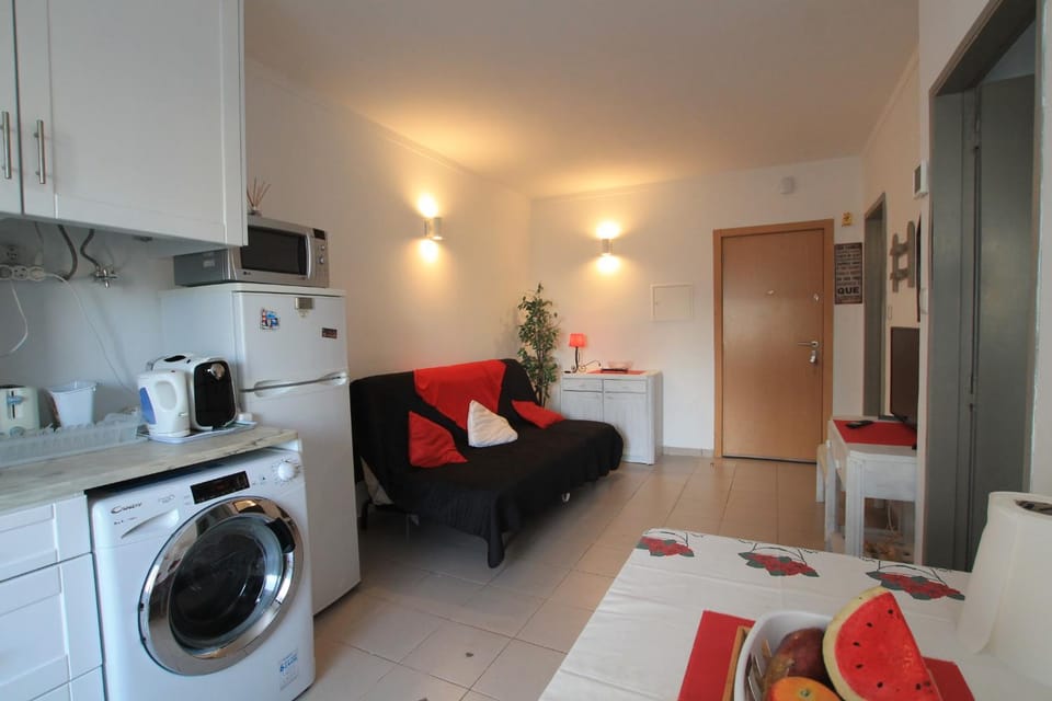 Coffee/tea facilities, Kitchen or kitchenette, Living room, Dining area, toaster, washing machine