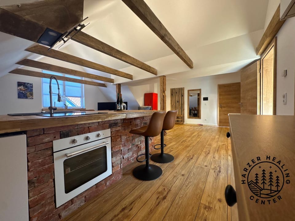 Living room, stove, kitchen