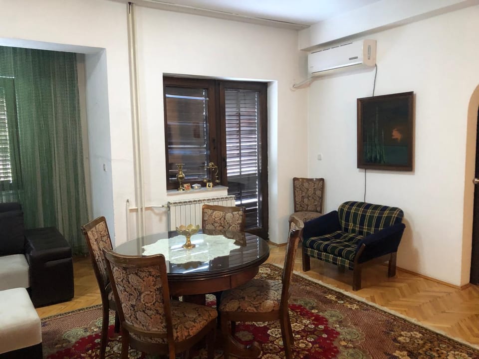 Dining area, air conditioner