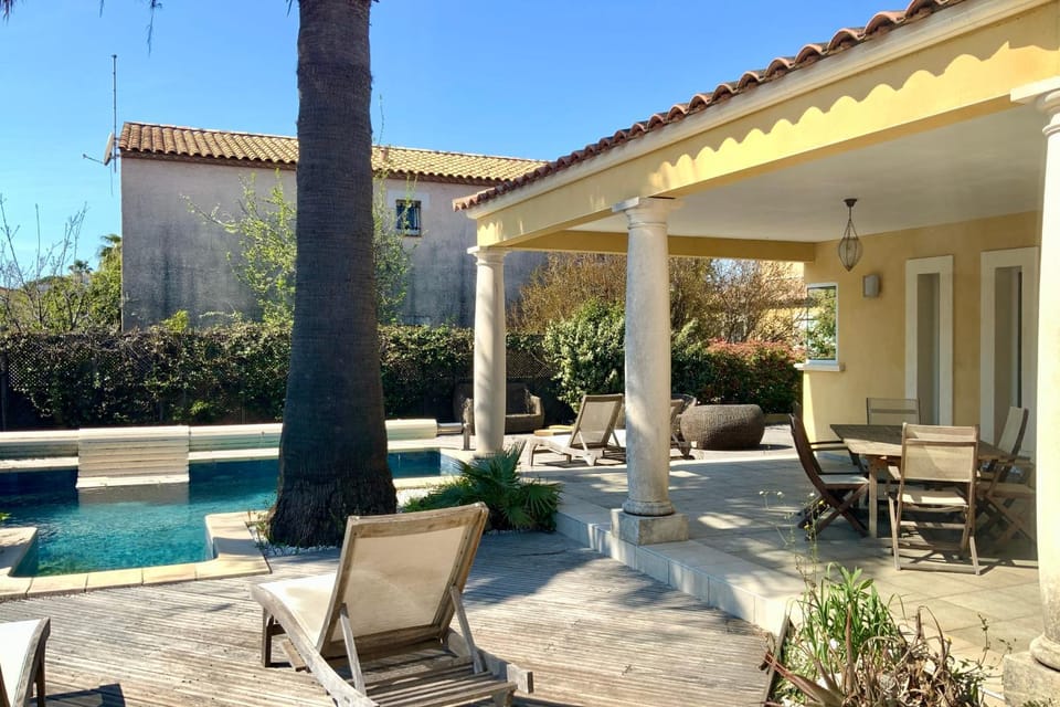 Day, Garden, Garden view, Swimming pool, sunbed