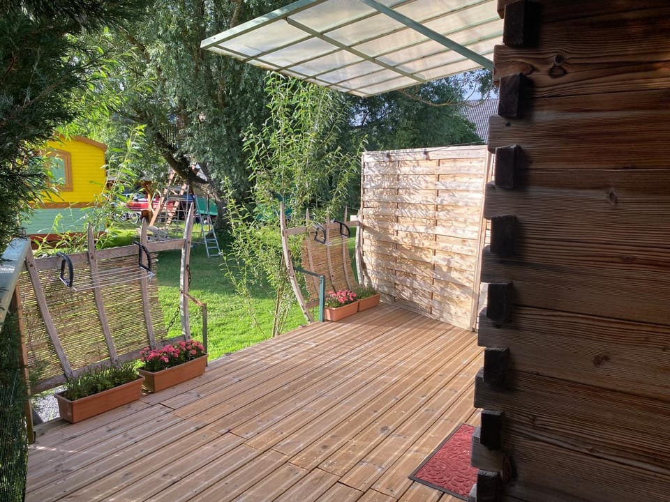 Patio, Spring, Day, Garden, Garden view