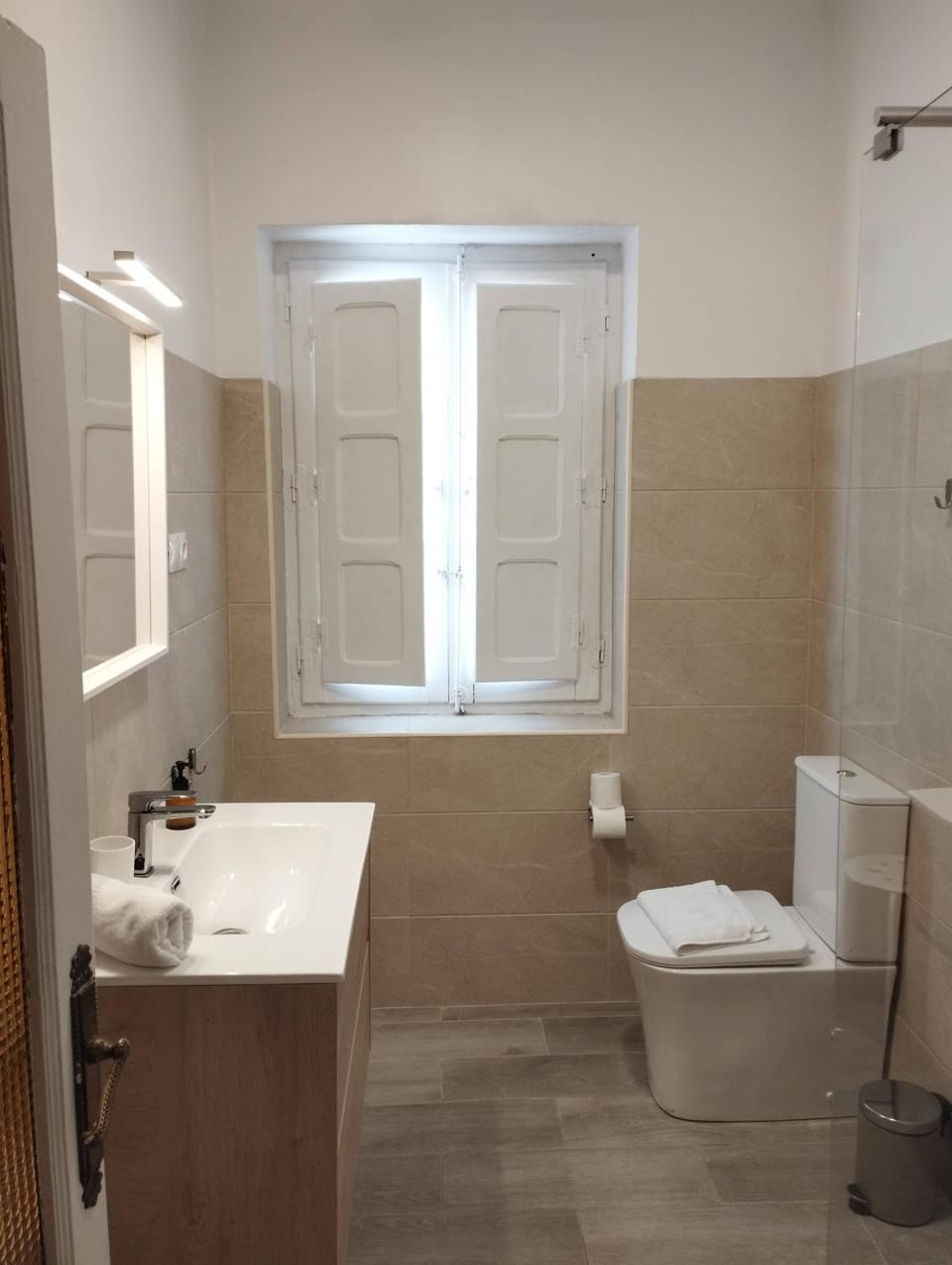 Shower, Toilet, Bathroom, towels