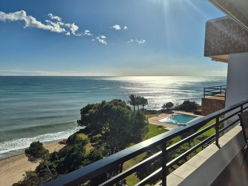 View (from property/room), Balcony/Terrace, Beach, Pool view, Sea view