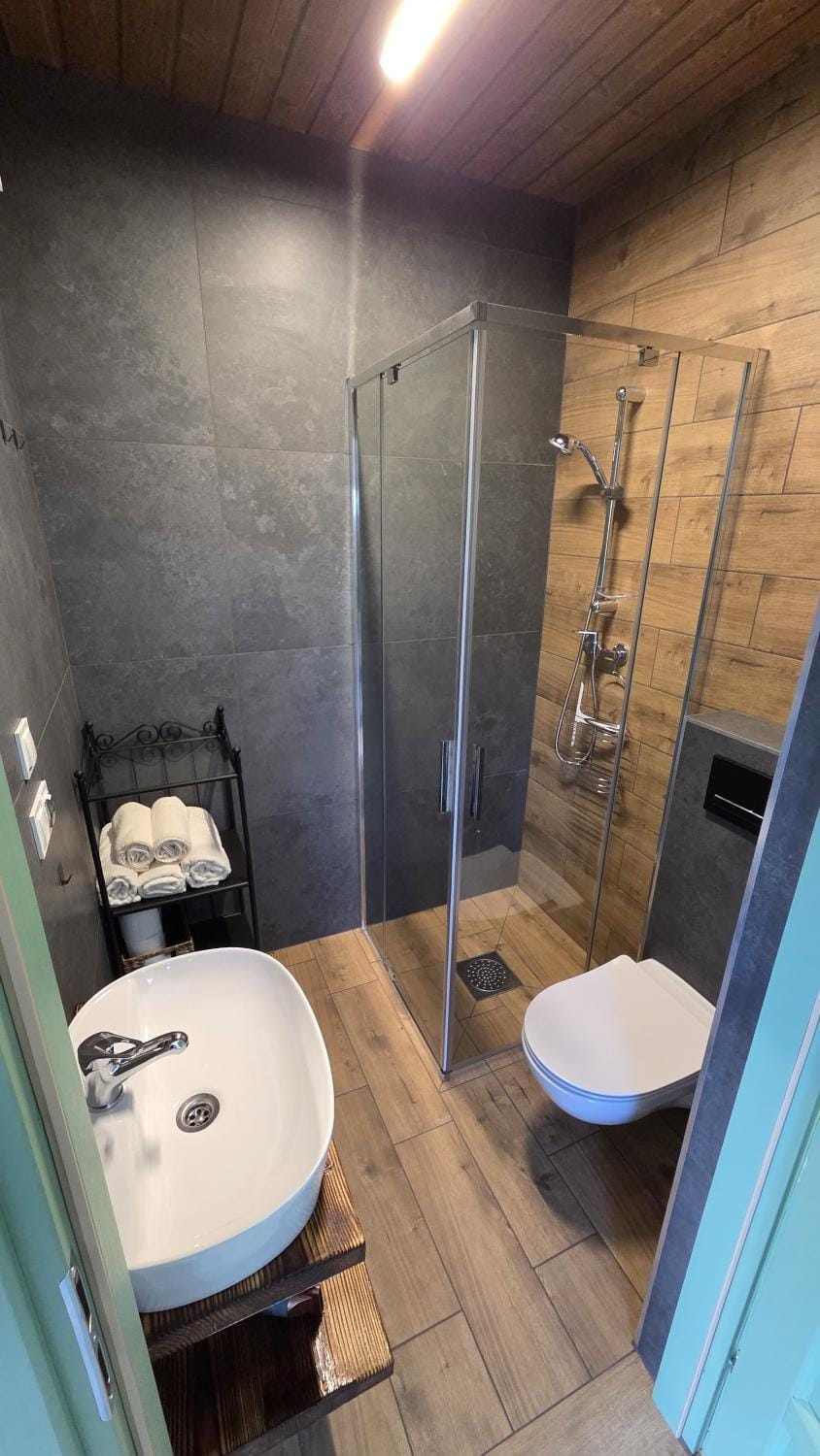 Shower, Toilet, Bathroom, towels