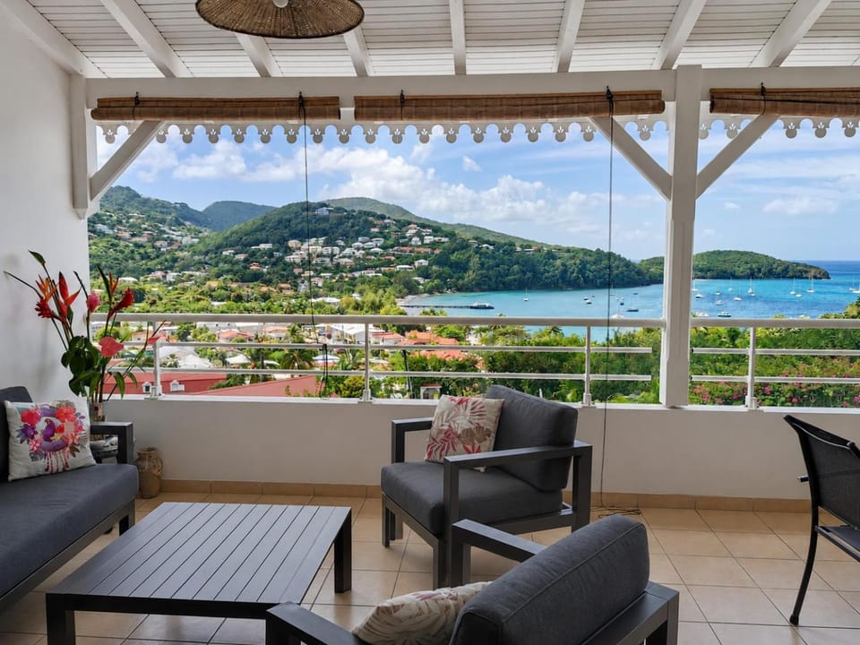 Patio, Living room, Sea view