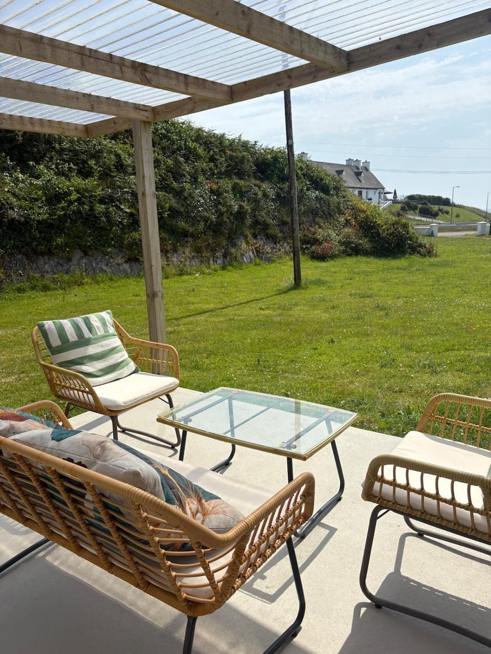 Patio, Natural landscape, Garden, Garden view