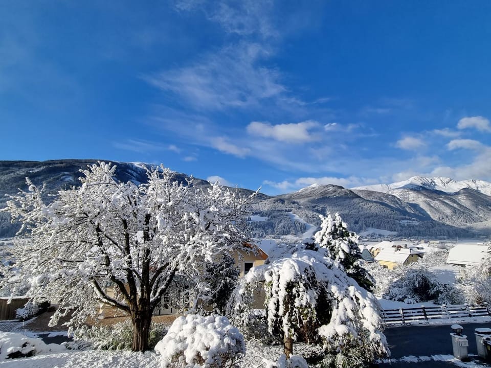 Day, Natural landscape, Winter, Mountain view