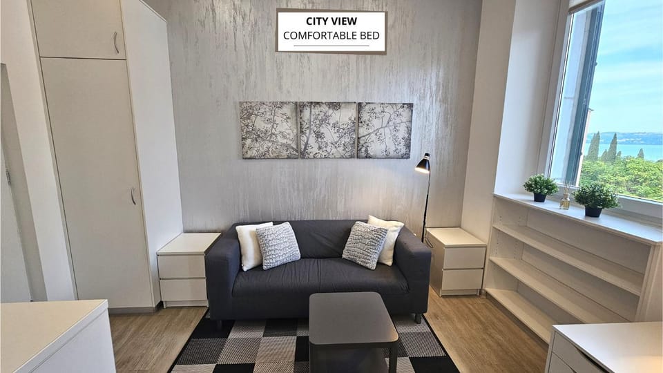 Living room, Seating area, Sea view