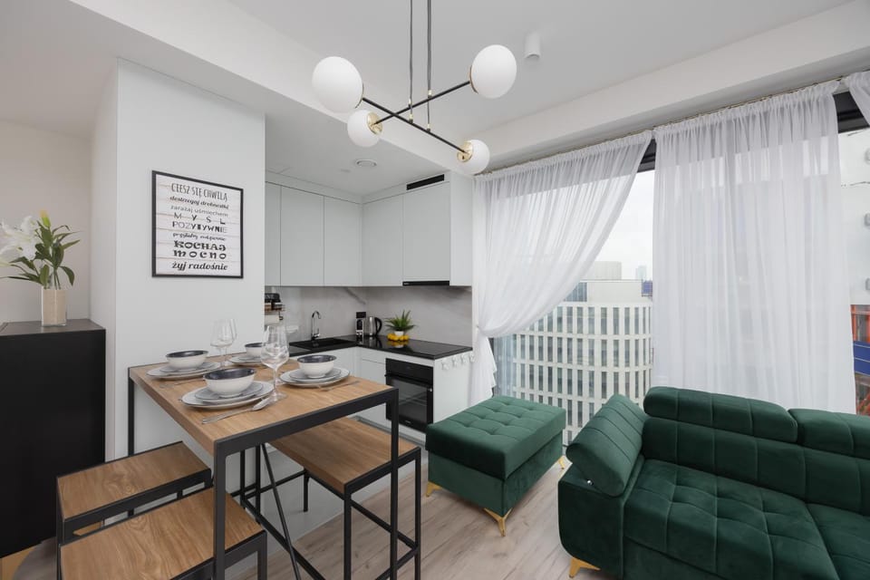 Kitchen or kitchenette, Living room, Seating area