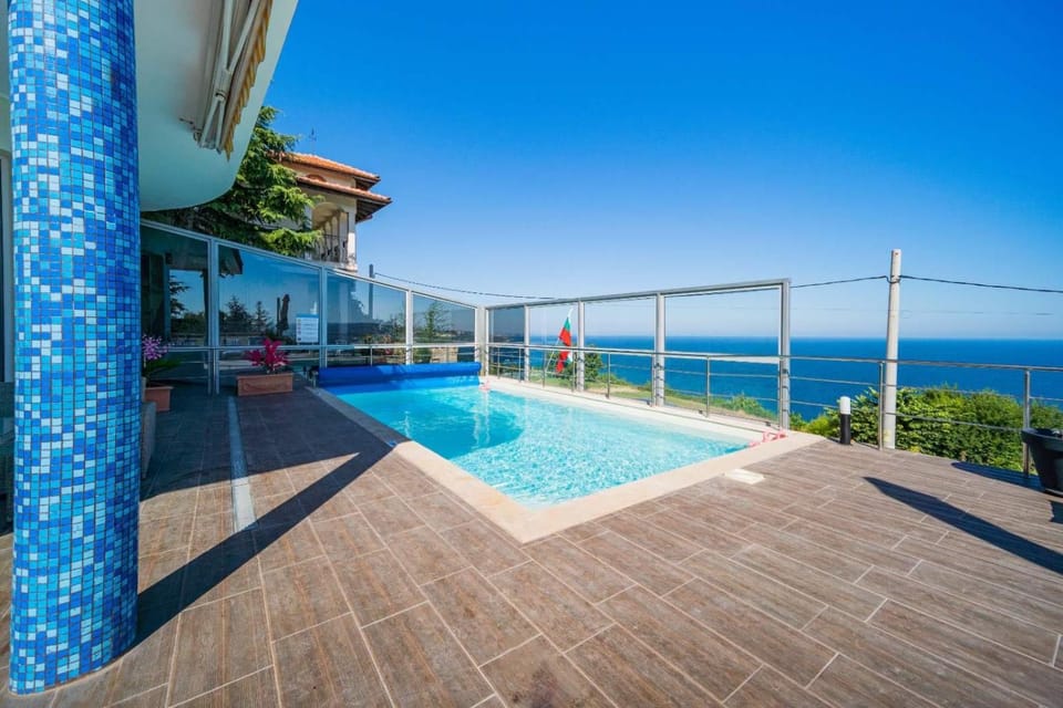 View (from property/room), Balcony/Terrace, Pool view, Sea view, Swimming pool