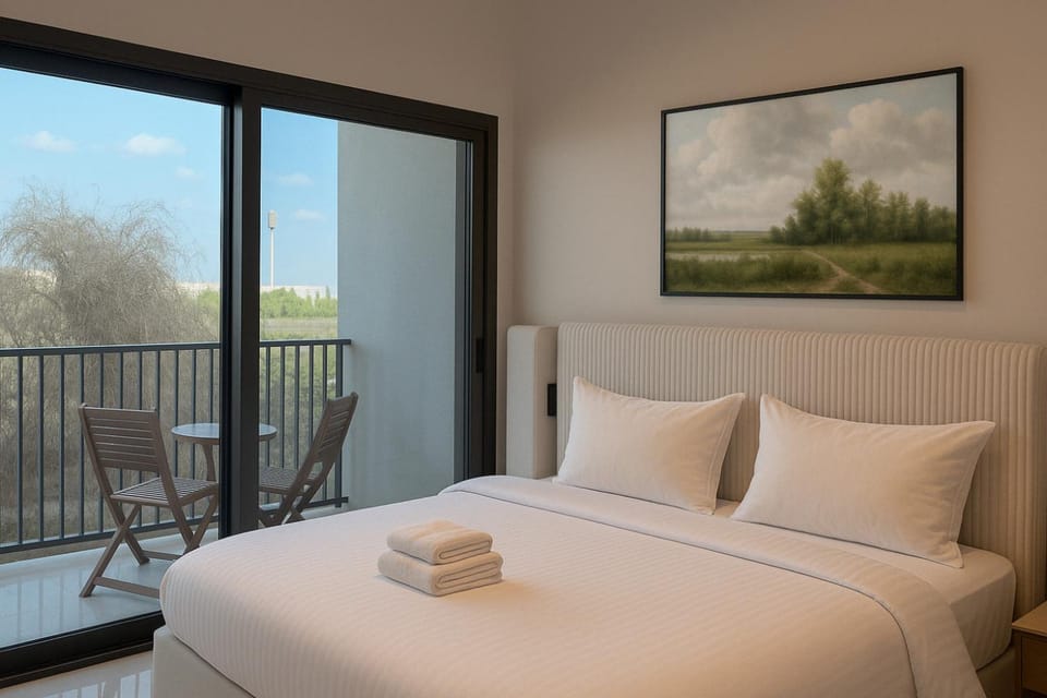 Bed, View (from property/room), Balcony/Terrace