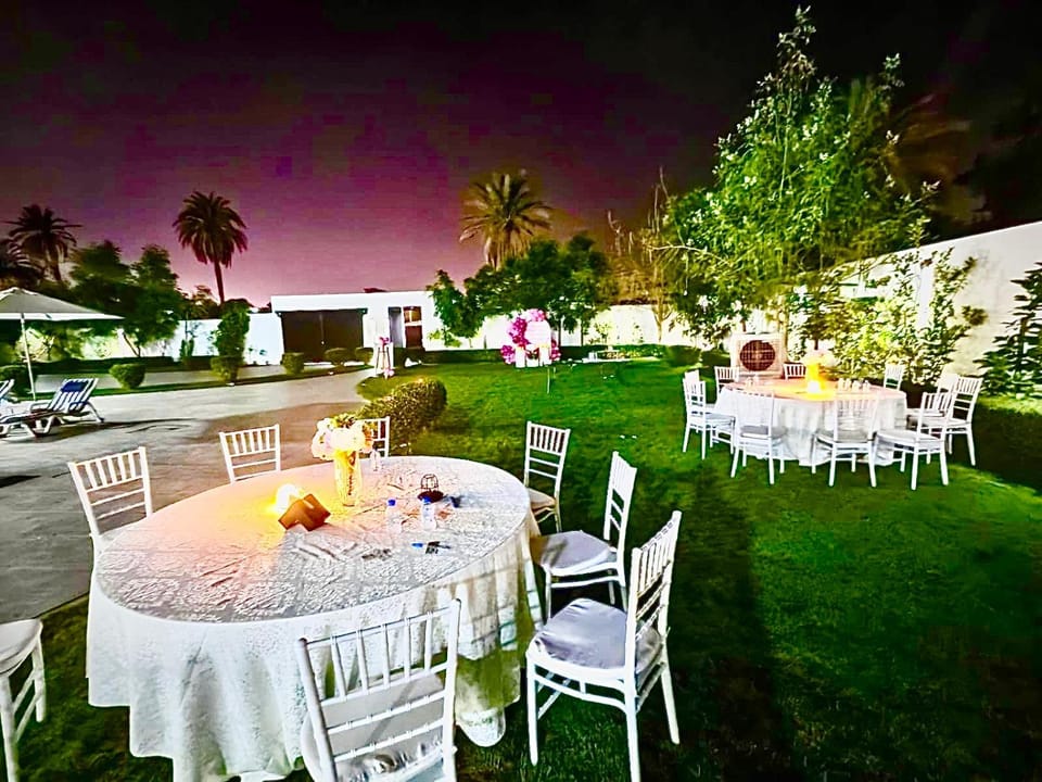 Night, Garden, wedding