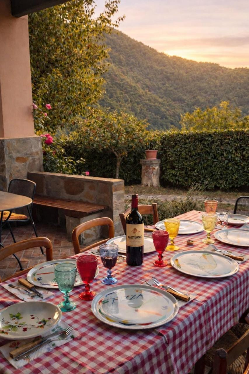 Patio, Natural landscape, Dinner, Sunset