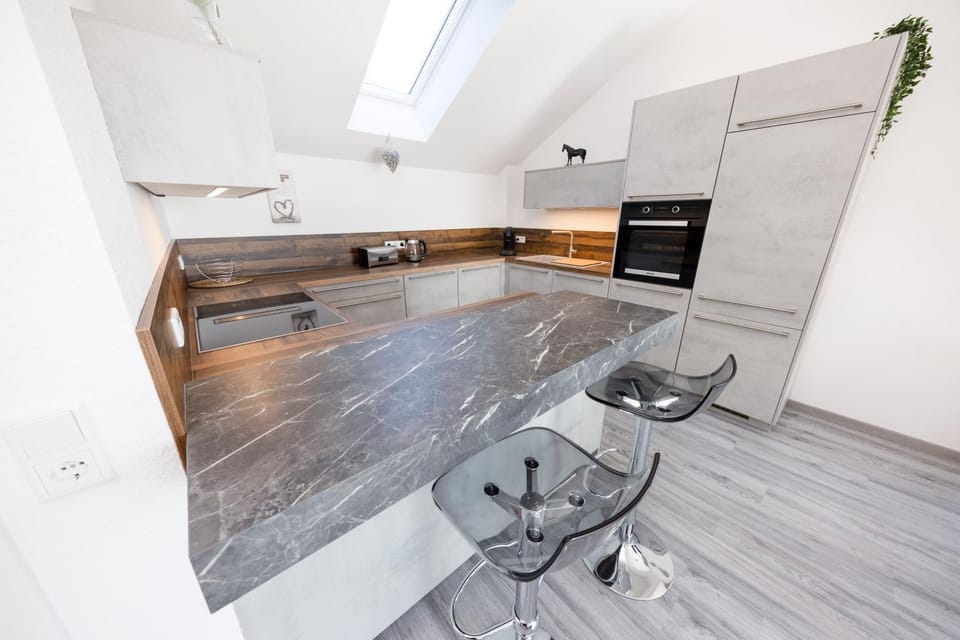 Kitchen or kitchenette, stove, kitchen