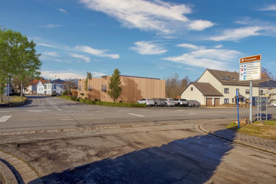 Property building, Day, Neighbourhood, Street view, Location, Parking